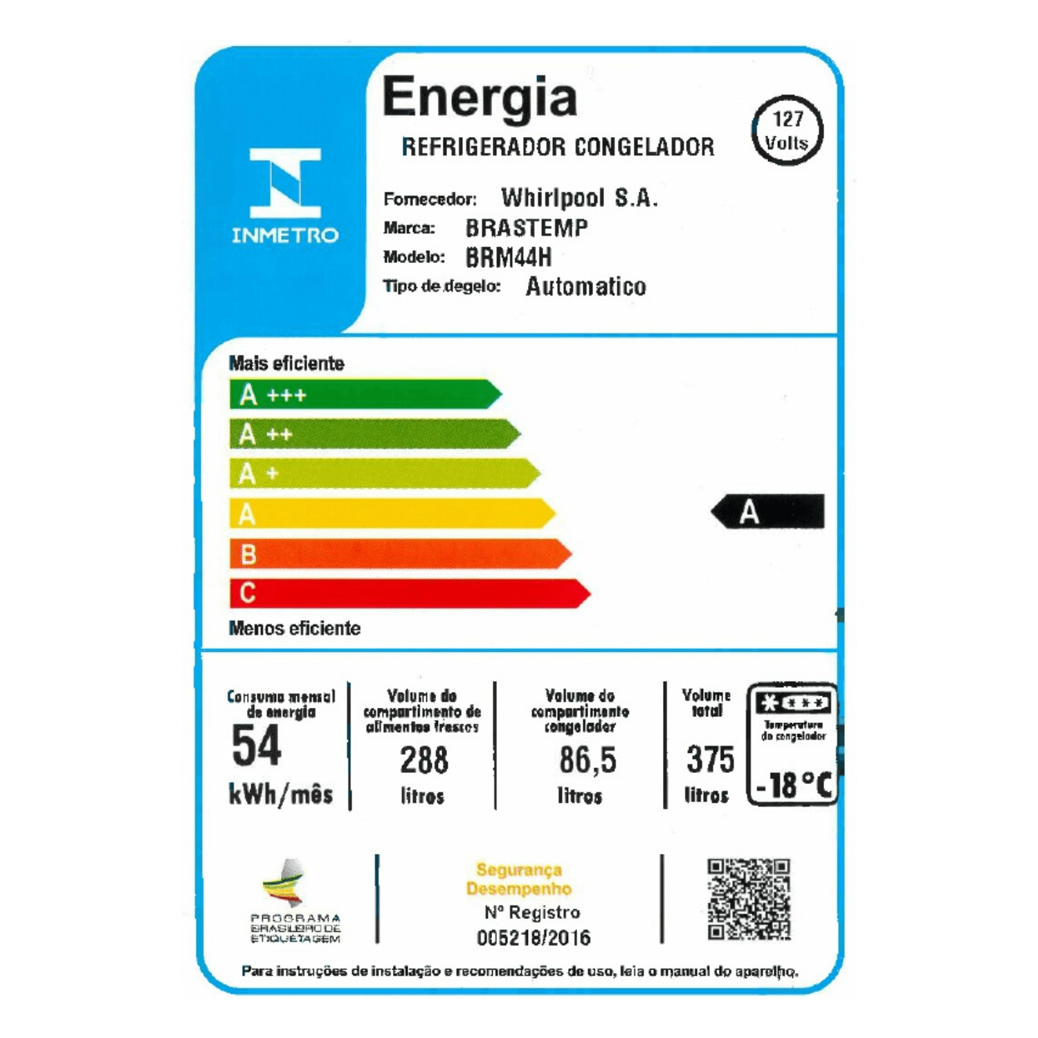 Geladeira Brastemp Frost Free Duplex 375 Litros com Compartimento Extrafrio - BRM44HK - Imagem 10